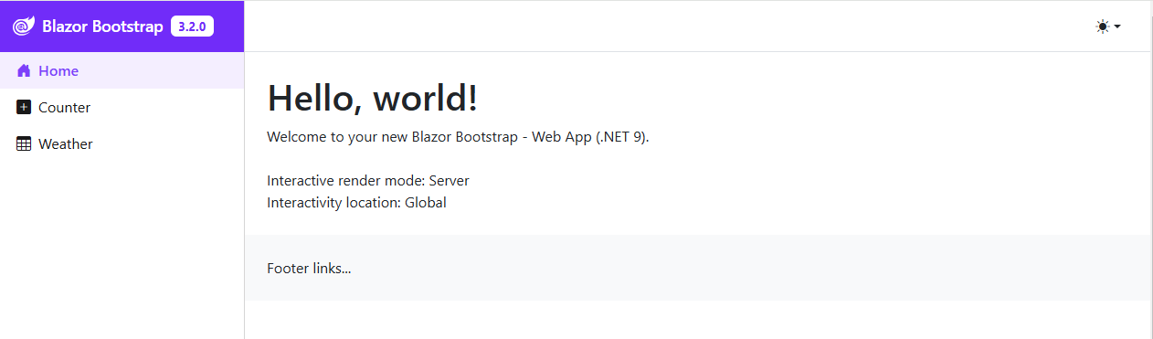 Blazor Bootstrap - WebApp - Server - Global