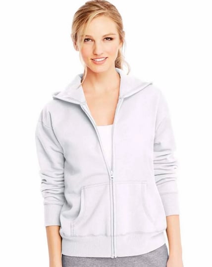 hanes-womens-fleece-zip-hood-jacket-white-s-1