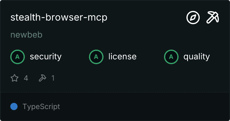 Stealth Browser Server MCP server
