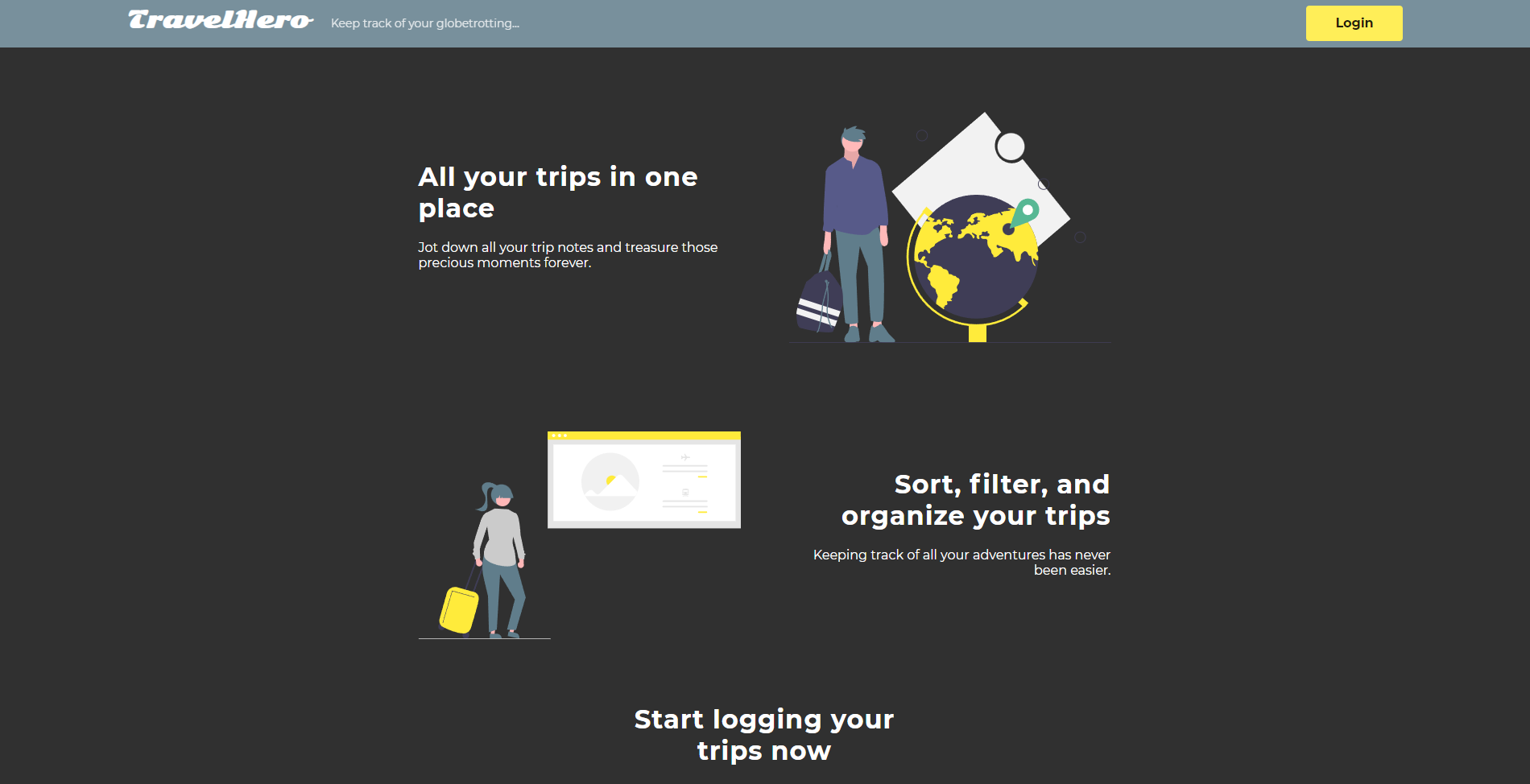 Screenshot of TravelHero