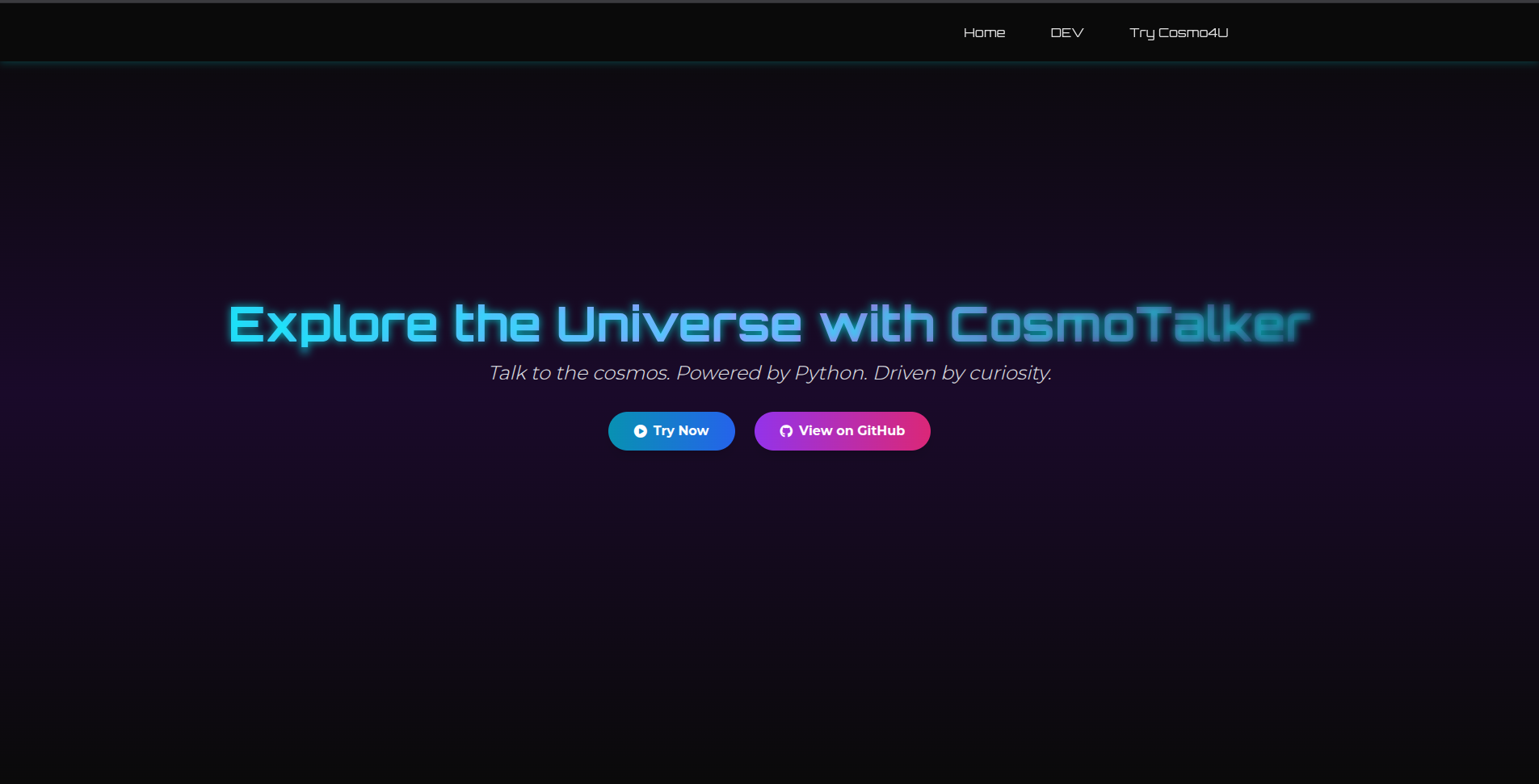 CosmoTalker Project Preview