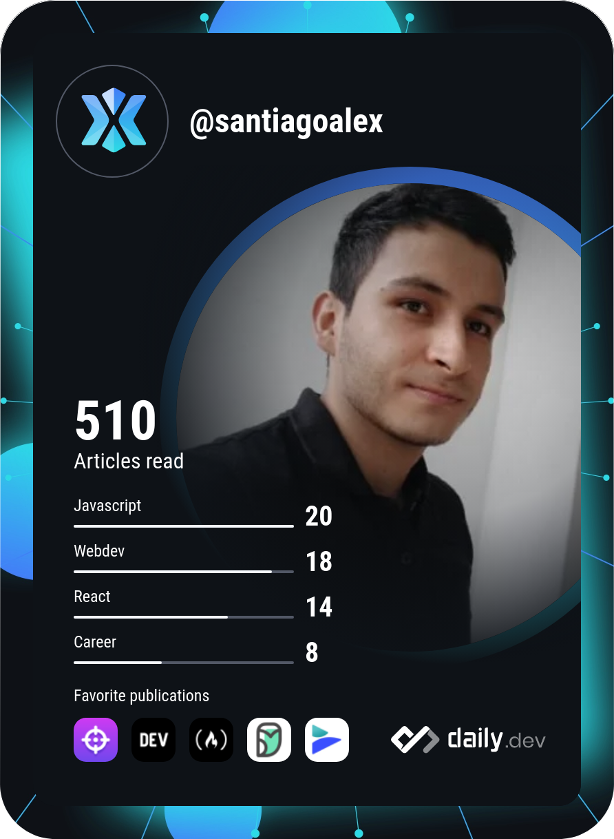 santiago sanchez's Dev Card