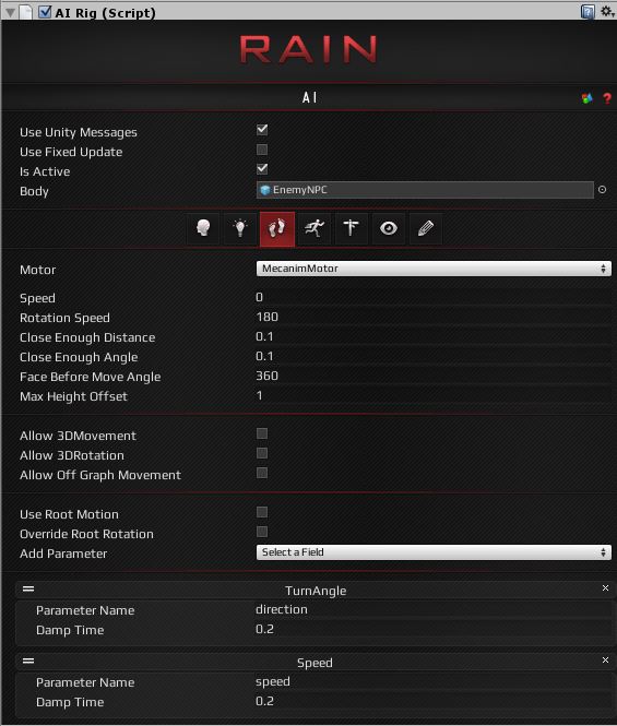 Mecanim Motor Setup