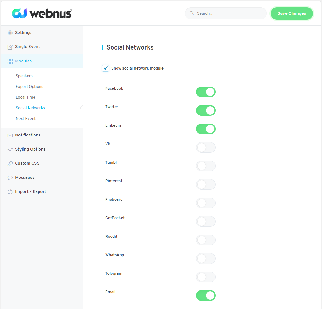 WordPress Event Calendar - Settings 07