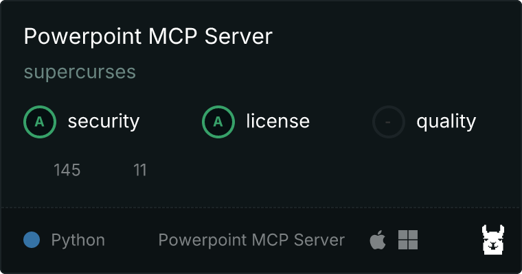 Powerpoint Server MCP server