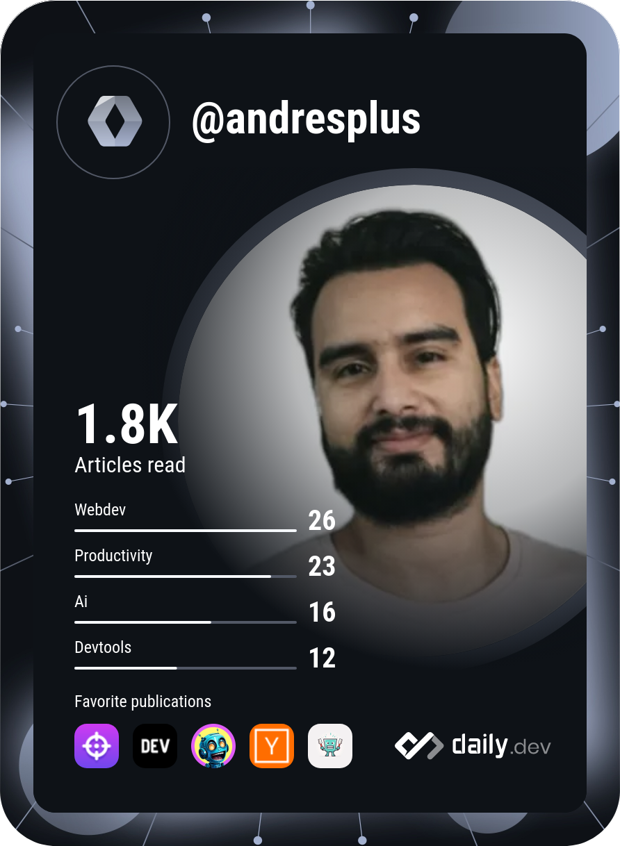 Andrés Parra's Dev Card