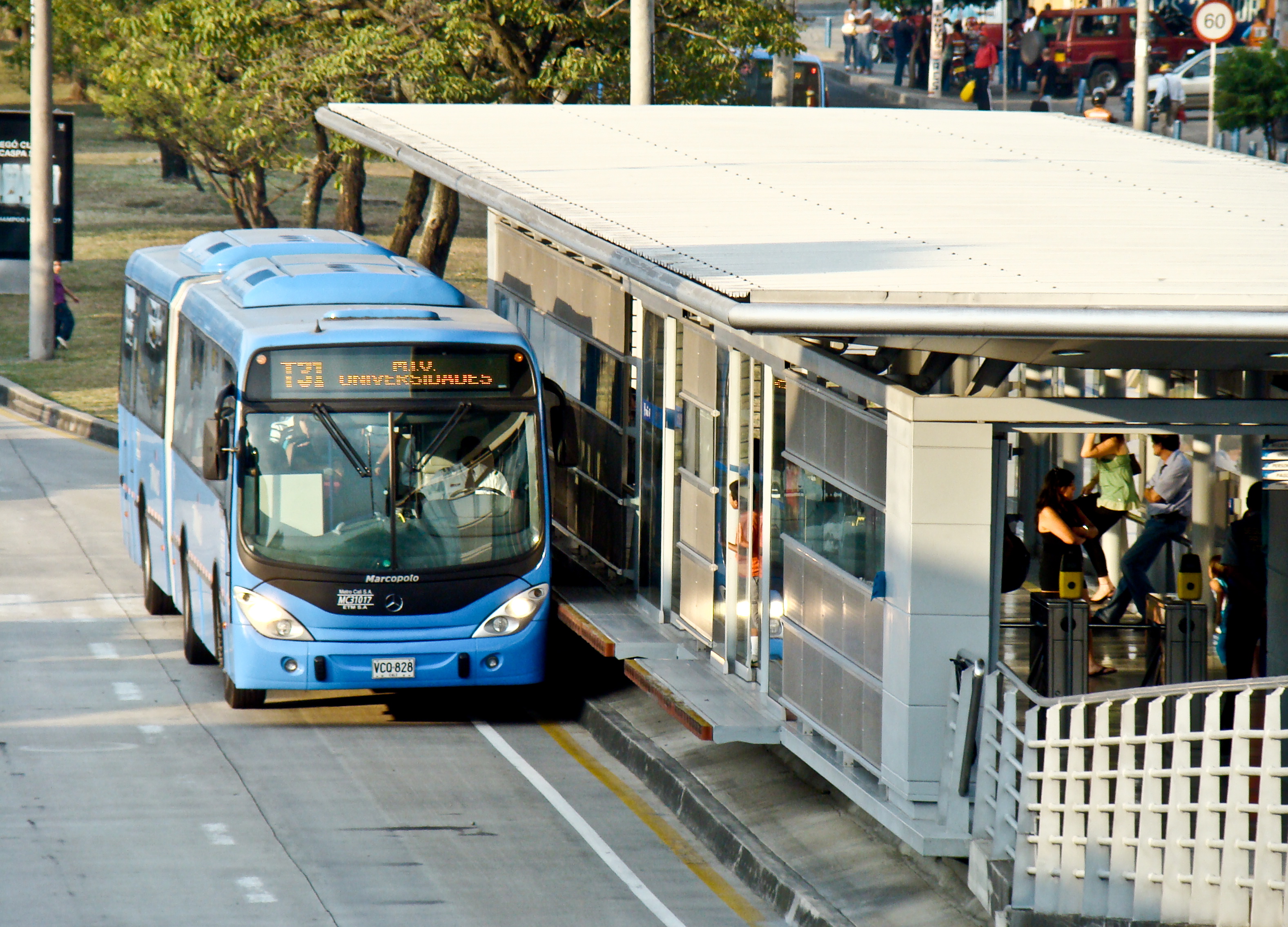 Estación de BRT en Santiago de Cali