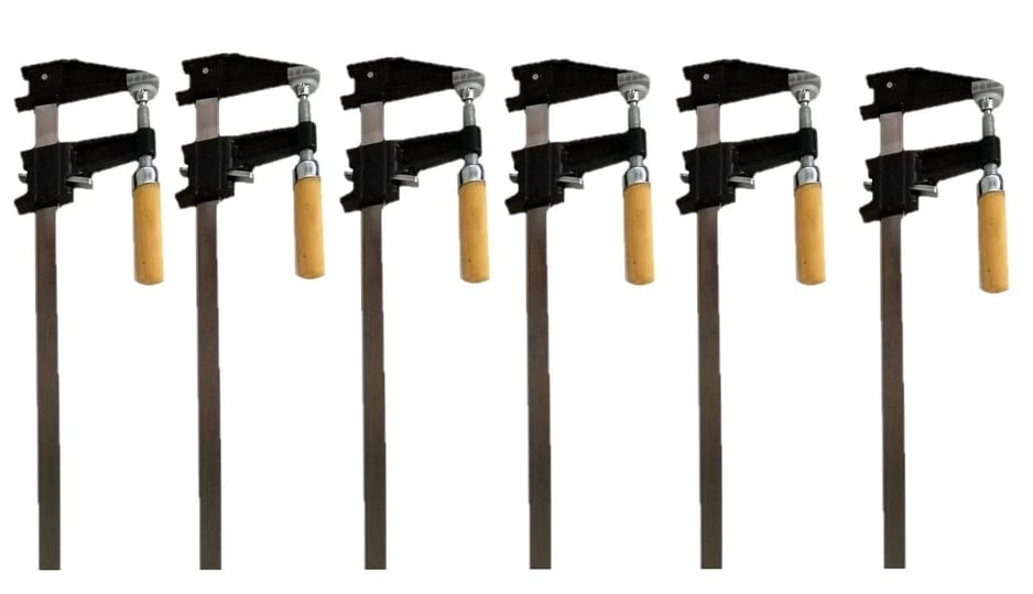 edmbg-lot-6-12-inch-bar-clamps-heavy-duty-woodworking-tools-1