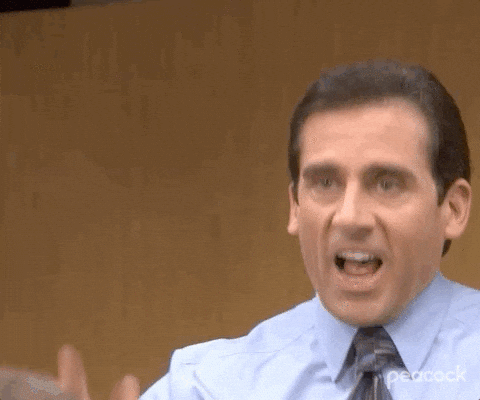 Michael Scott saying 'I love it! I love it!'