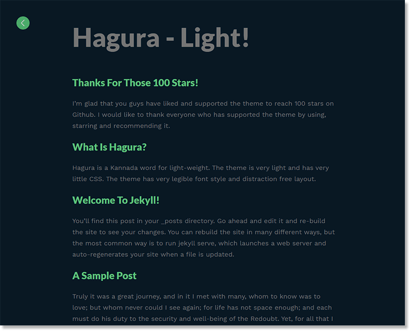 webjeda hagura dark jekyll theme