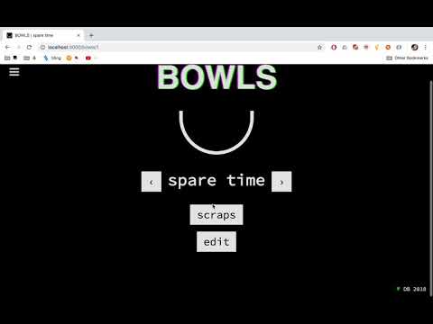 Bowls Video Demo