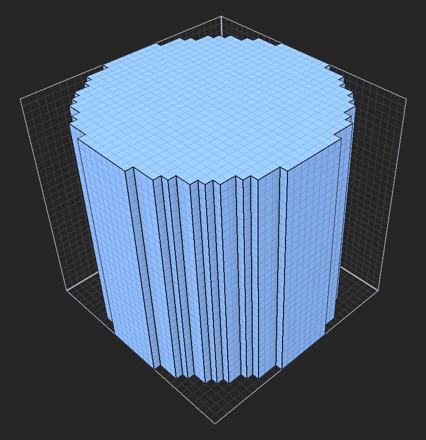 Example of a 'Thickness' value of 100