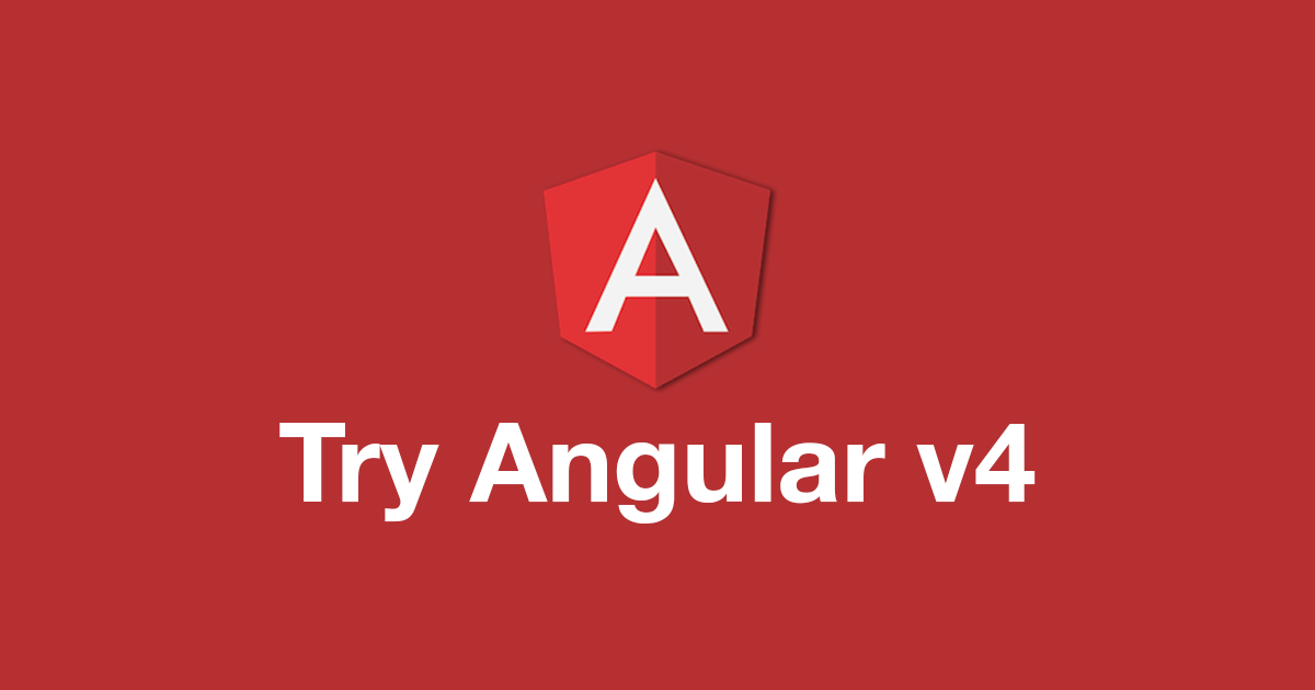 Try Angular v4 Logo