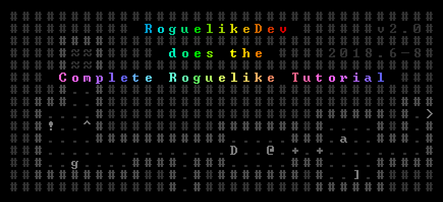 RoguelikeDev Does the Complete Roguelike Tutorial Event Logo