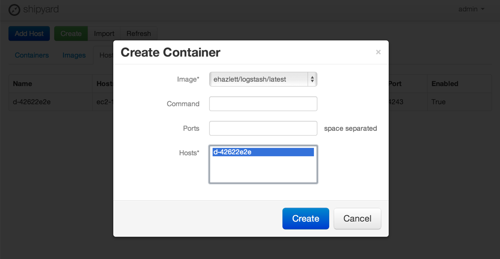 Create Container