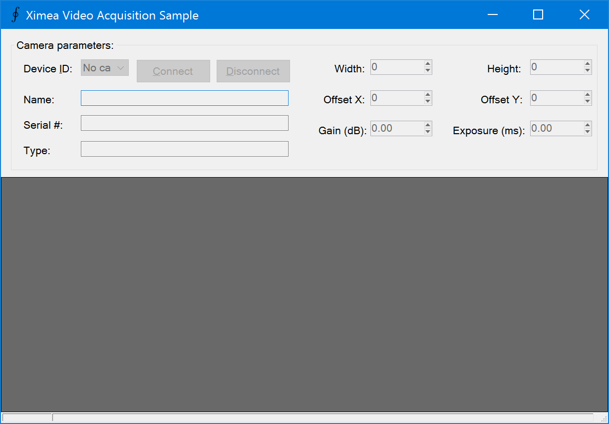 Sample application demonstrating how to control a Ximea camera and make the camera interact with C#/.NET.