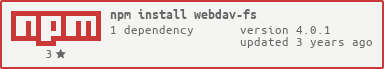 webdav-fs on npm
