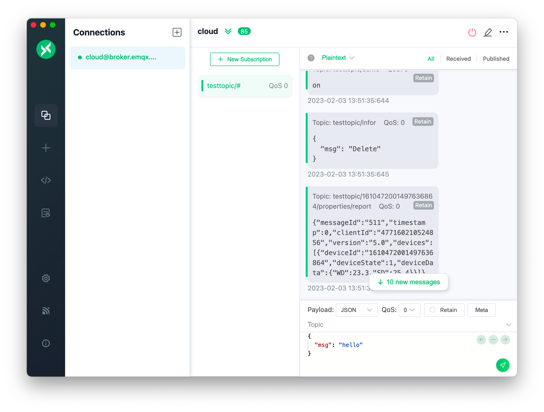 MQTT Desktop Client