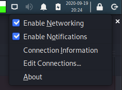 Enable Networking Checkbox