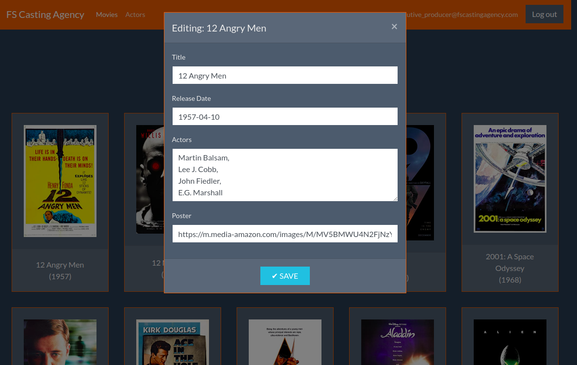 FS Casting Agency Update Form