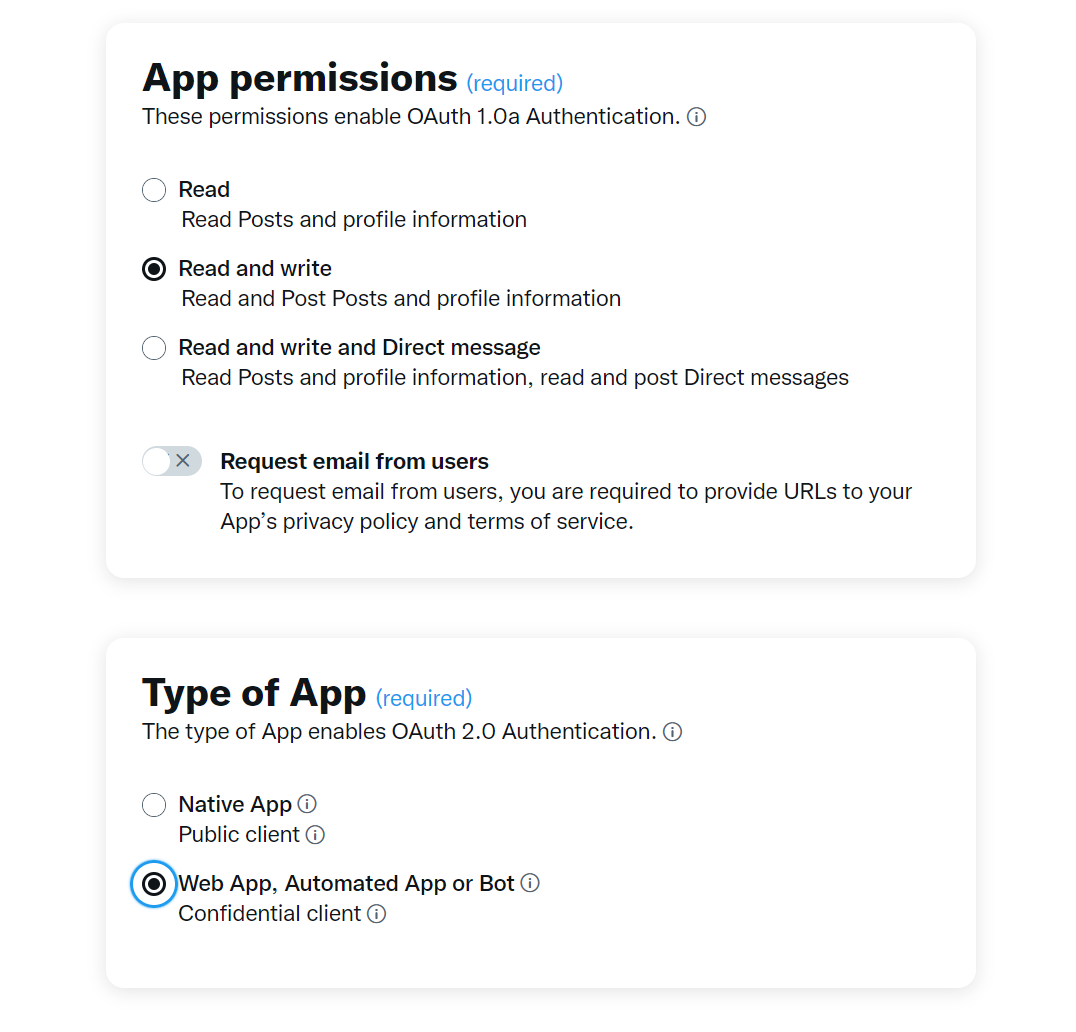 radio buttons