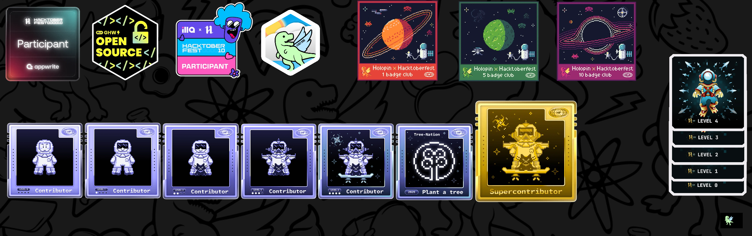 @asymtode712's Holopin board