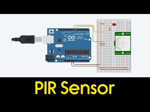 PIR Sensor with Arduino in Tinkercad