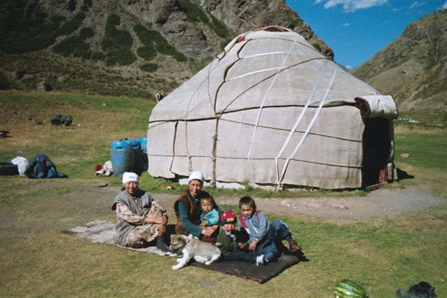 Yurt near Issyk-Kul lake