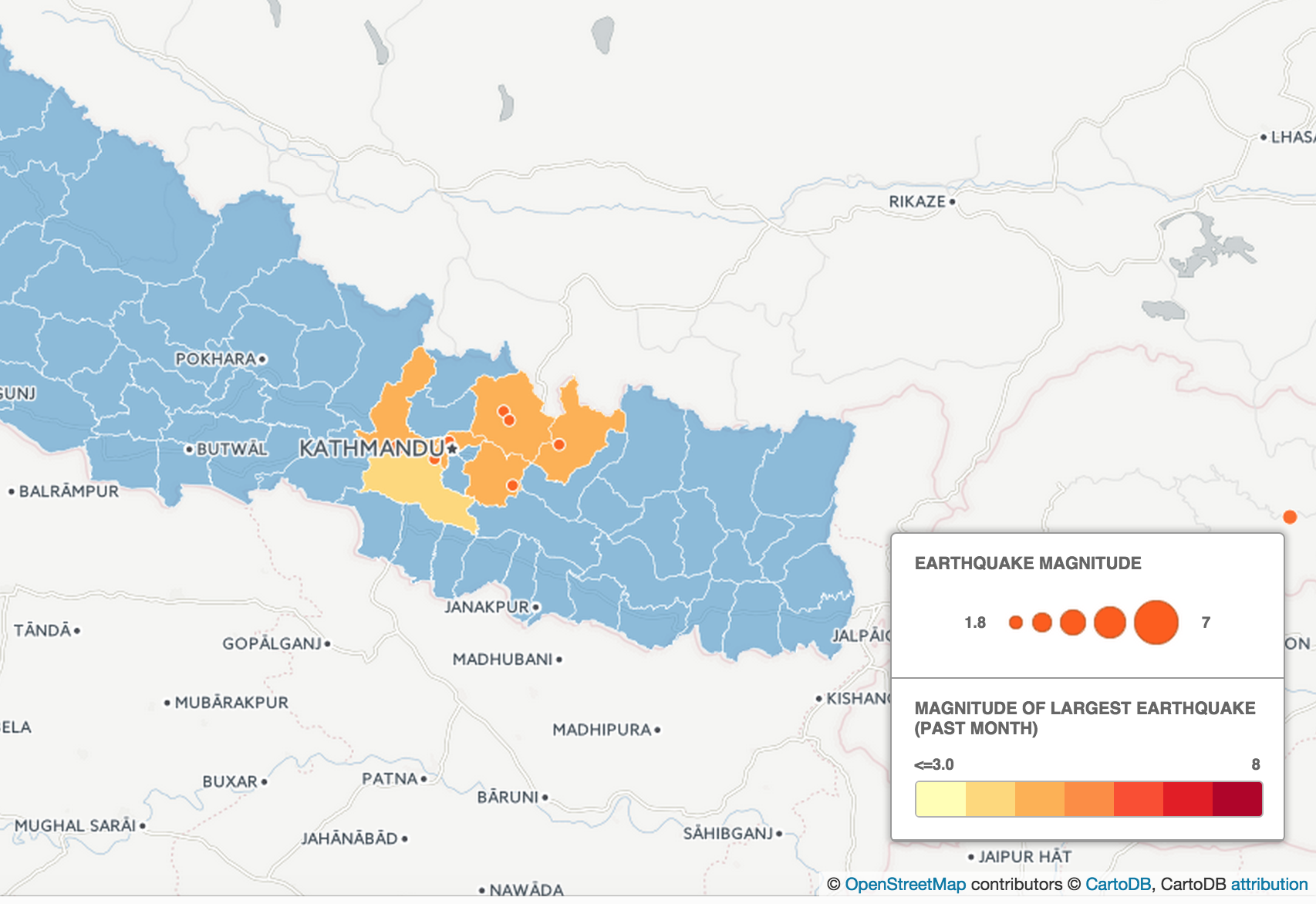 Realtime Earthquake Map