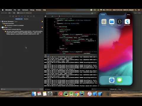 Running adhara socket io for flutter, example