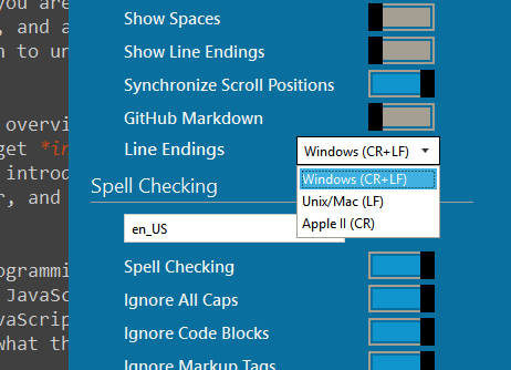 lineendings