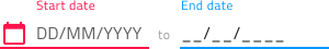 Validation for two input groups connected via a label