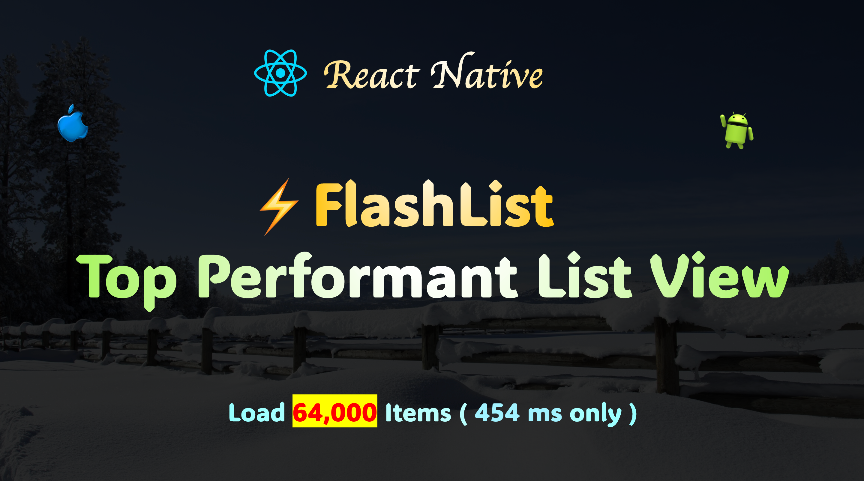 FlashList — Top Performant List View that can load even more than 64,000 Items