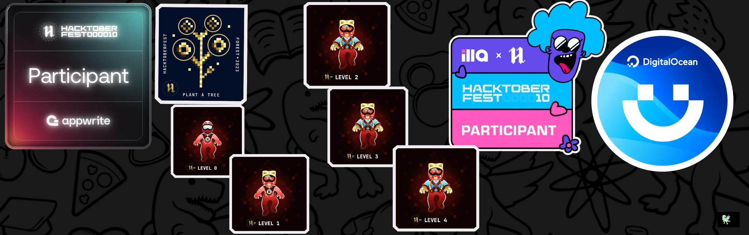 An image of @jps27cse's Holopin badges, which is a link to view their full Holopin profile