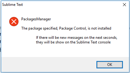 error: PackagesManager