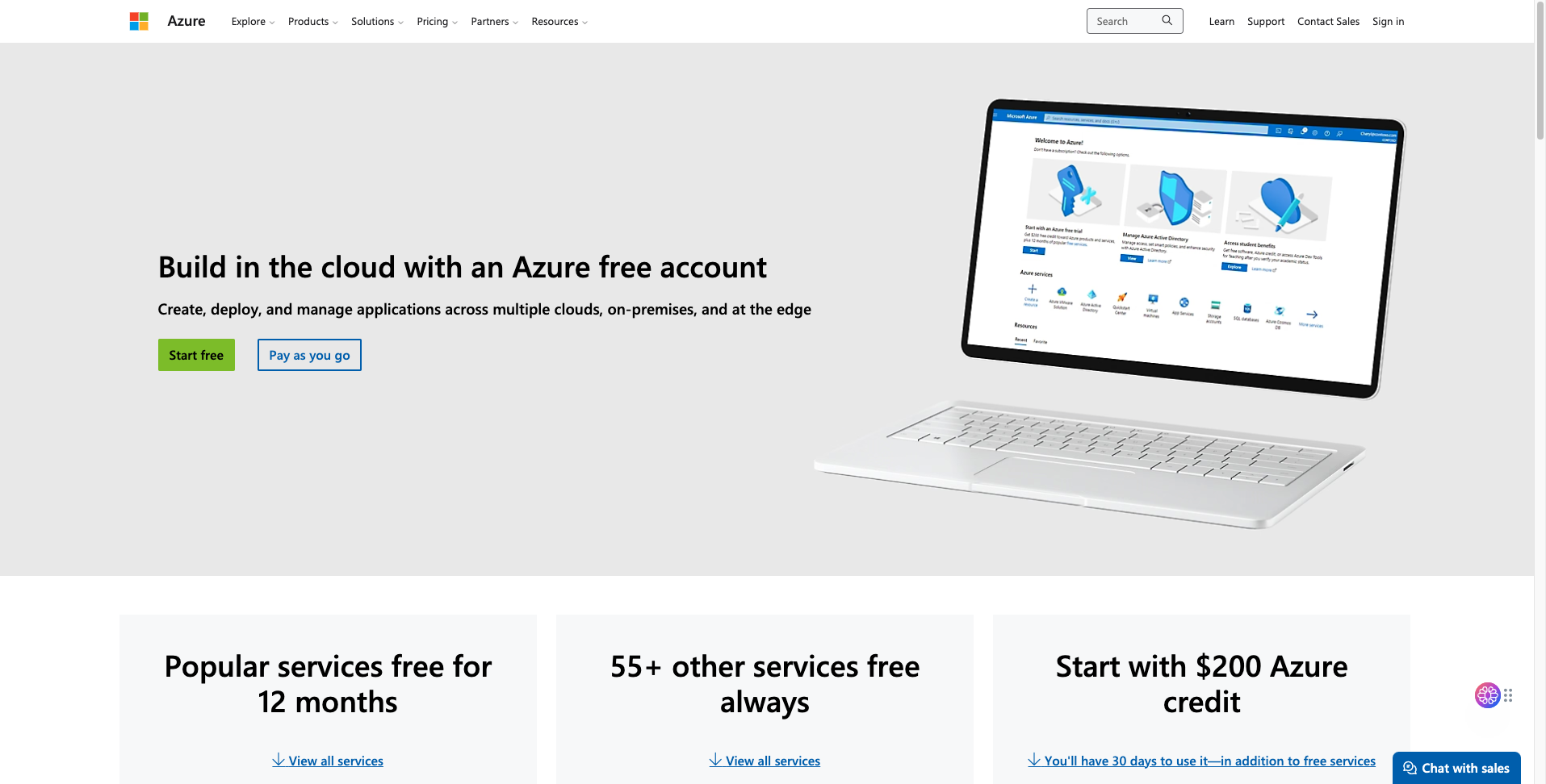 Azure Sign Up