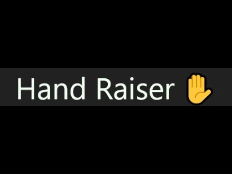 Video demo of the Hand Raiser Project