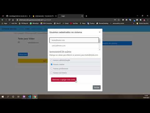 Como usar o painel de administrador na pagina de login