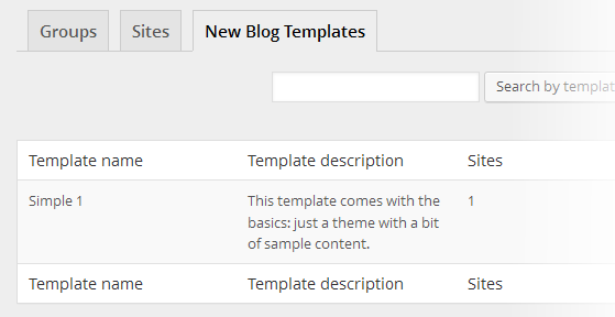 Multisite Content Copier - Templates