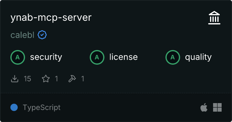 YNAB Server MCP server