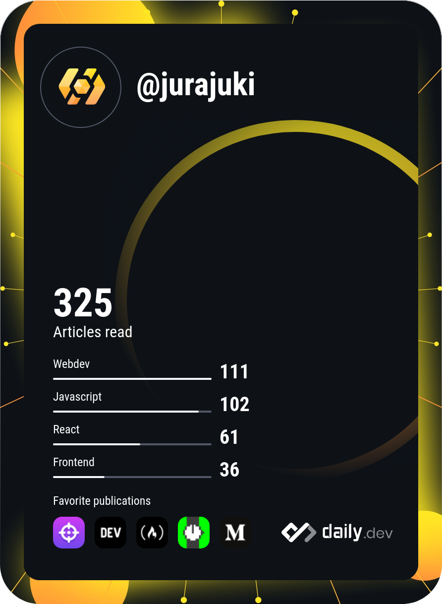 Juraj Pavlović's Dev Card