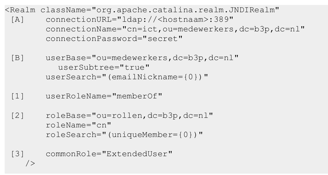 LDAP configuratie