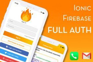 Ionic 4 Firebase Full Auth Starter