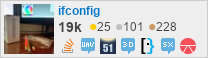 profile for ifconfig on Stack Exchange, a network of free, community-driven Q&A sites