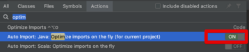 Intellij_optimizeImport