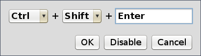 Change keyboard shortcut