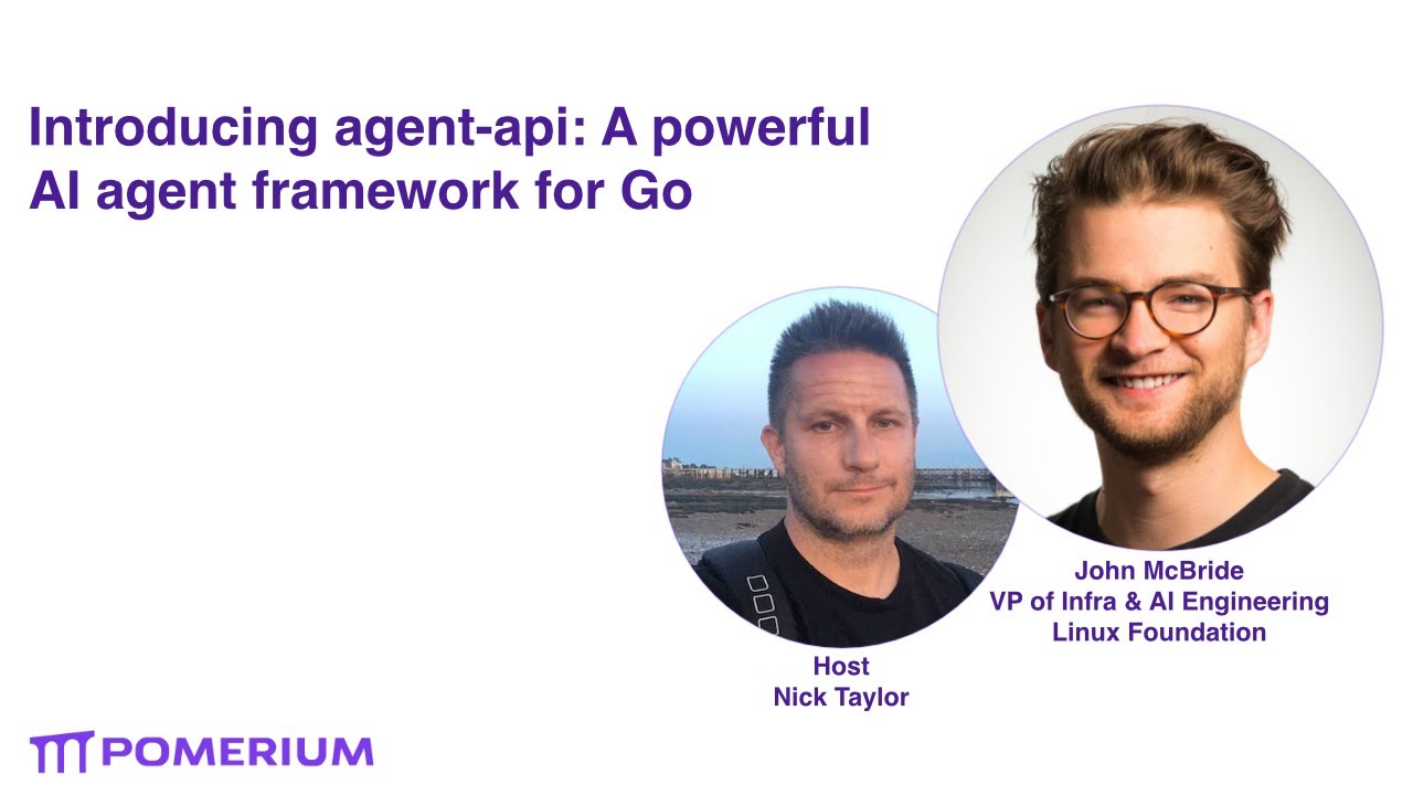 Introducing agent-api: A powerful Al agent framework for Go - Thu, Mar 13, 08:00 PM UTC