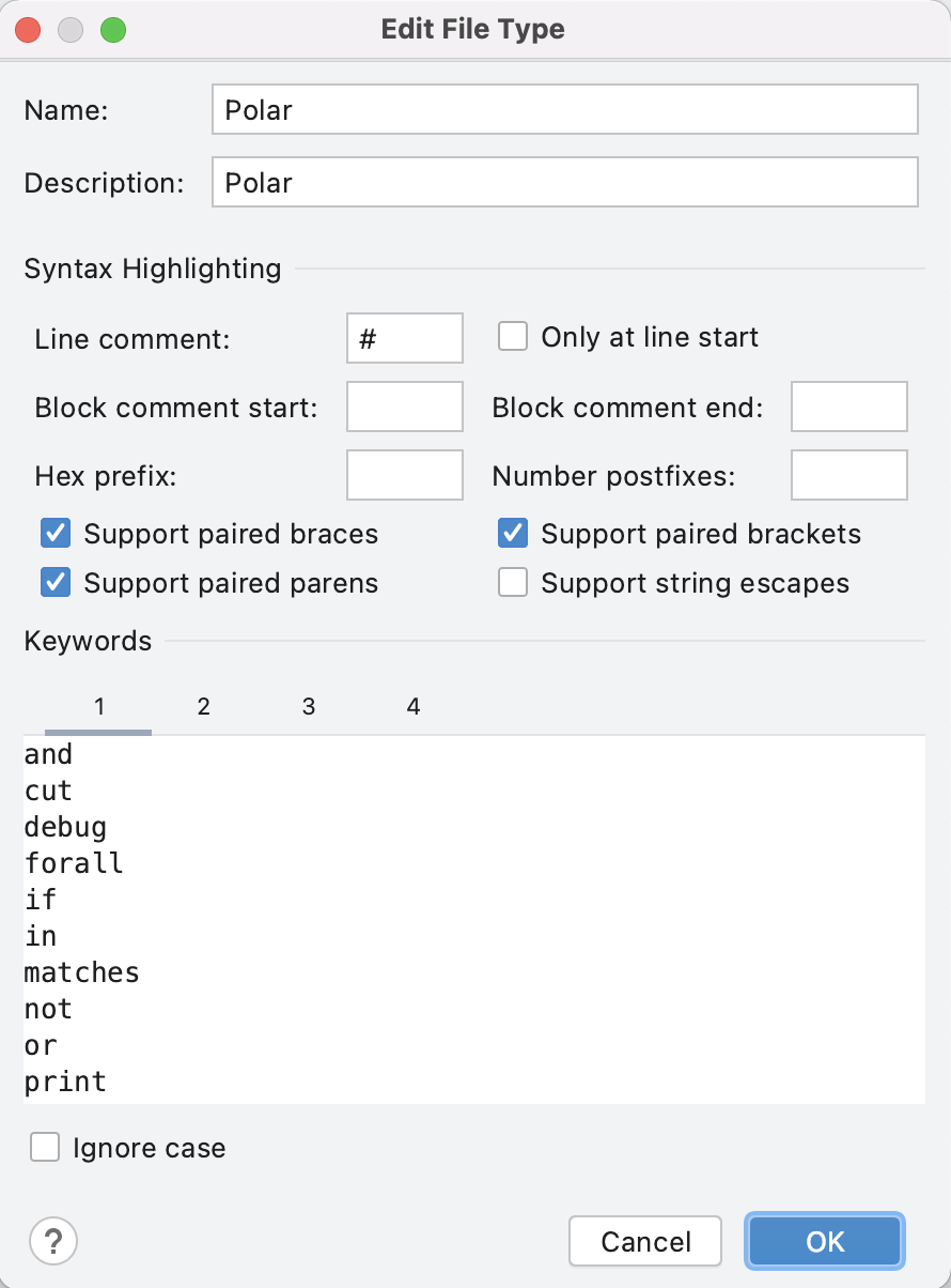 custom polar language type