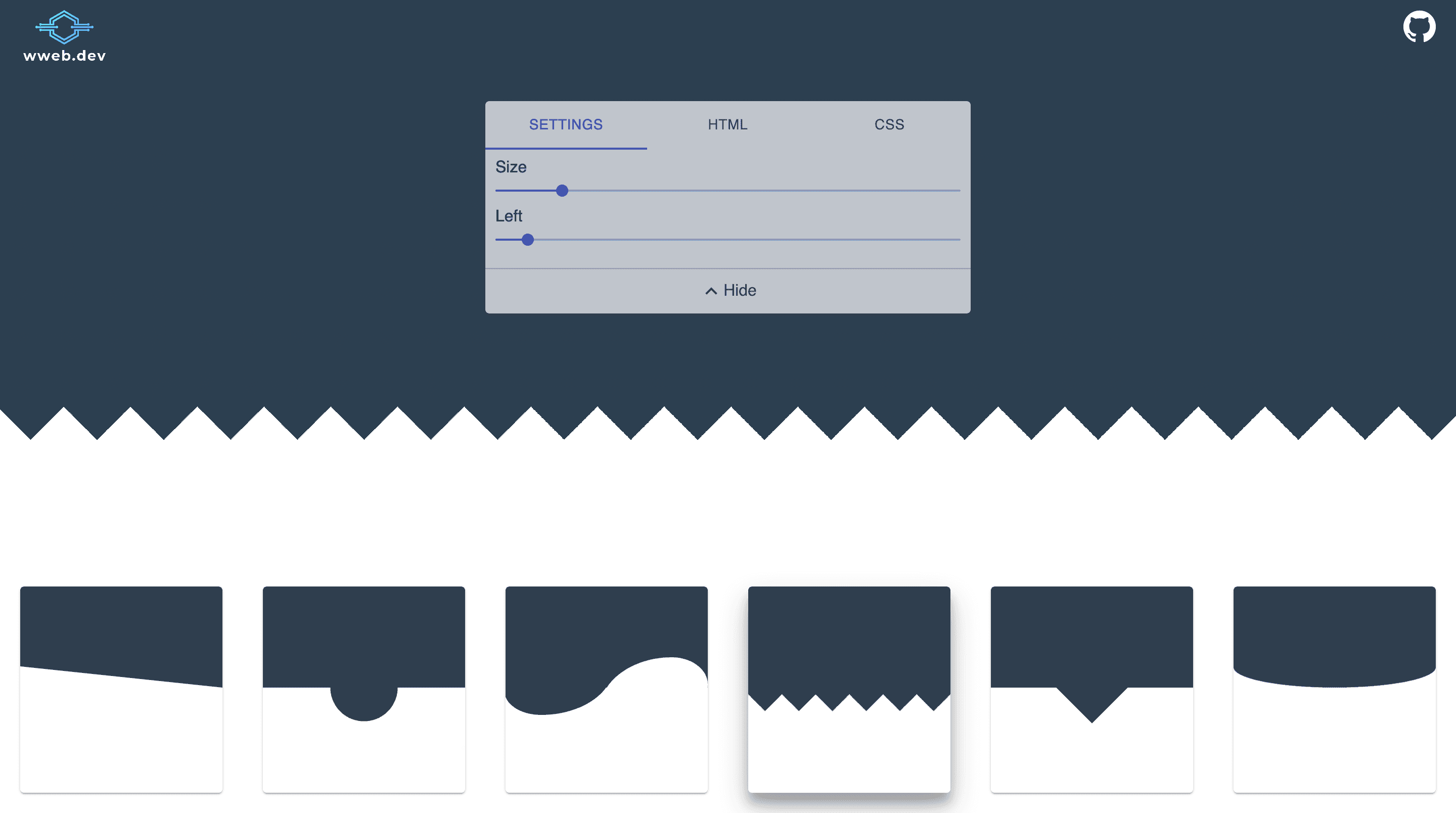 css separator generator preview