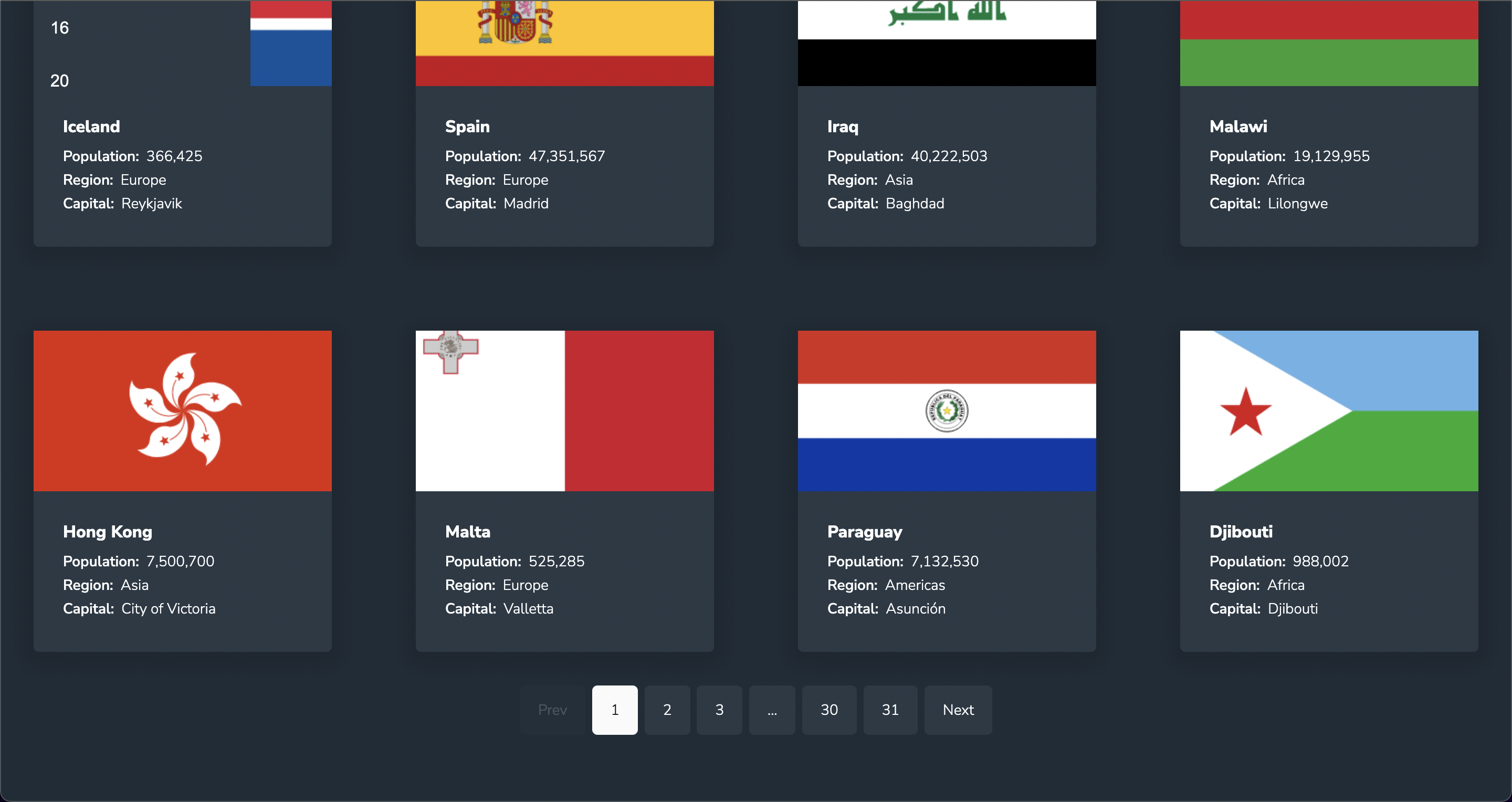 GitHub - bmhuyquoc104/countries-website: Website to search, filter and ...